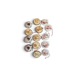 Zestaw bombek decoupage 12szt Zestaw bombek decoupage 12szt